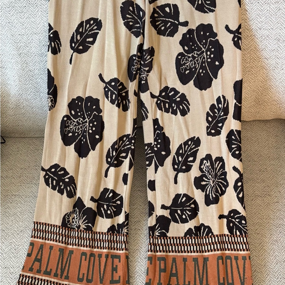 Scotch & Sofa Knit Wide Leg Pants “Palm Cove”